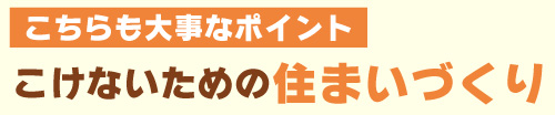 こちらも大事なポイント こけないための住まいづくり