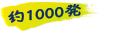 約1000発