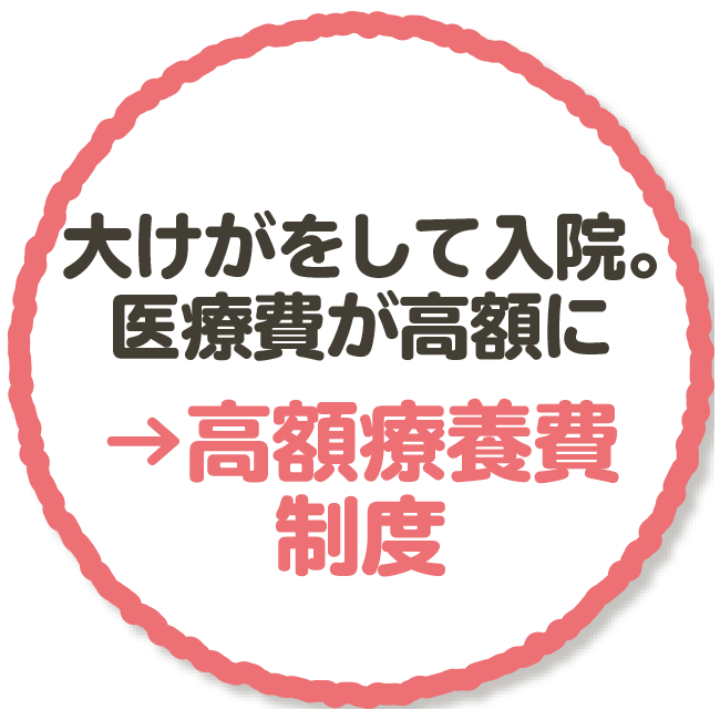 大けがをして入院。医療費が高額に→高額療養費制度